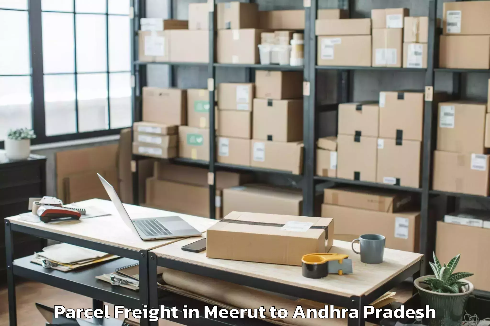 Easy Meerut to Pedabayalu Parcel Freight Booking